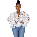 ISALI™ - Chic Asymmetrical Flounce Sleeve Blouse