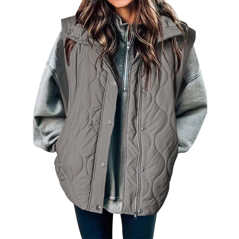 LIBBY™ - Women's Casual Puffer Quilted Oversize Lightweight Vest